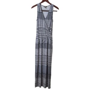 Tommy Bahama Navy Blue Stripped Maxi Dress Size X-small Vacation Resort Beachy